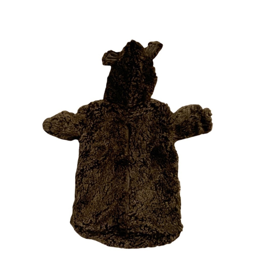 Restoration Hardware Baby & Child Bundt Bodysuit Sleeper Bear Fur 0-6 months